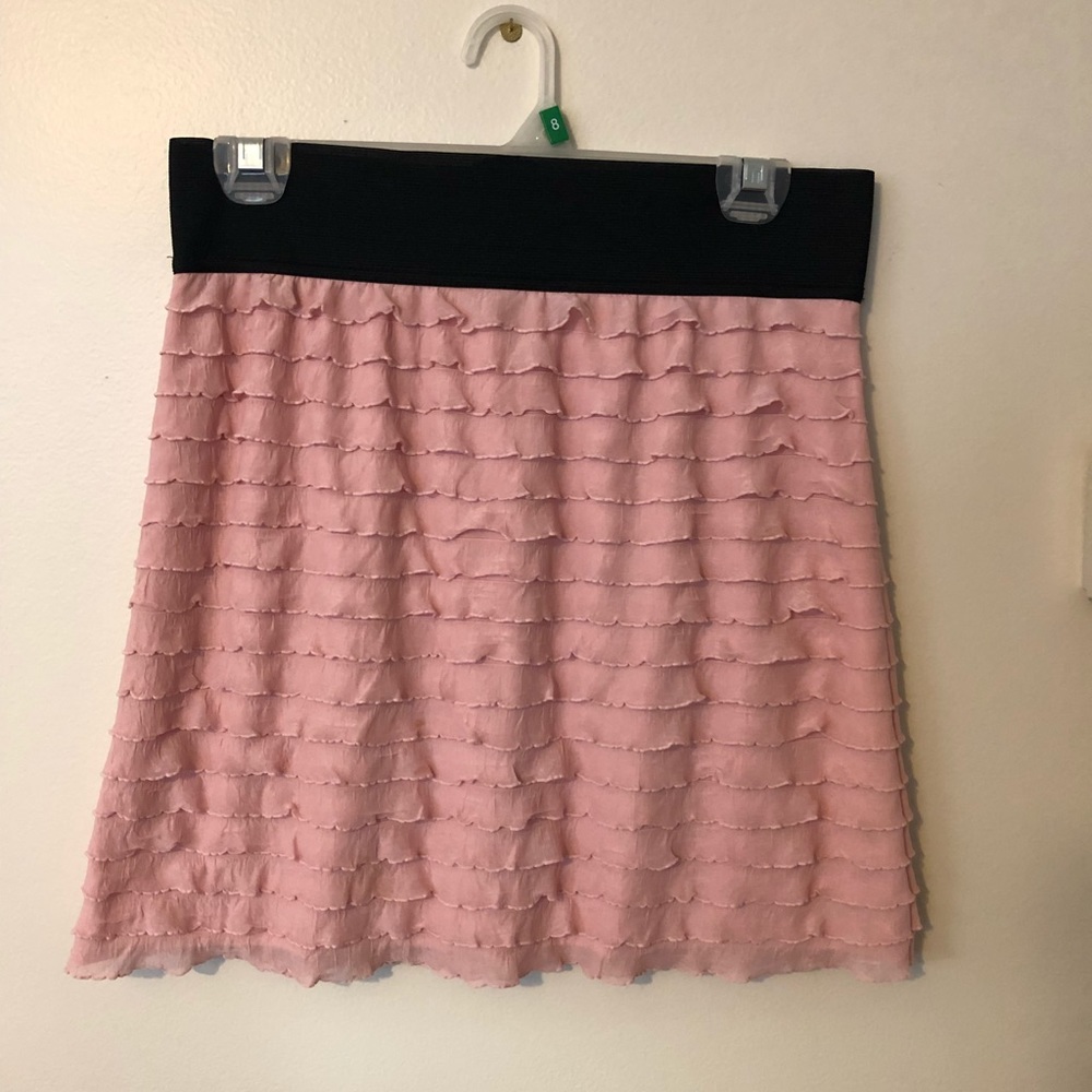 Express ruffle pink skirt